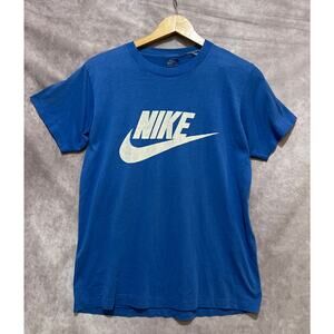 1980’s Nike Blue Tag Logo Swoosh Single Stitch T-Shirt size S